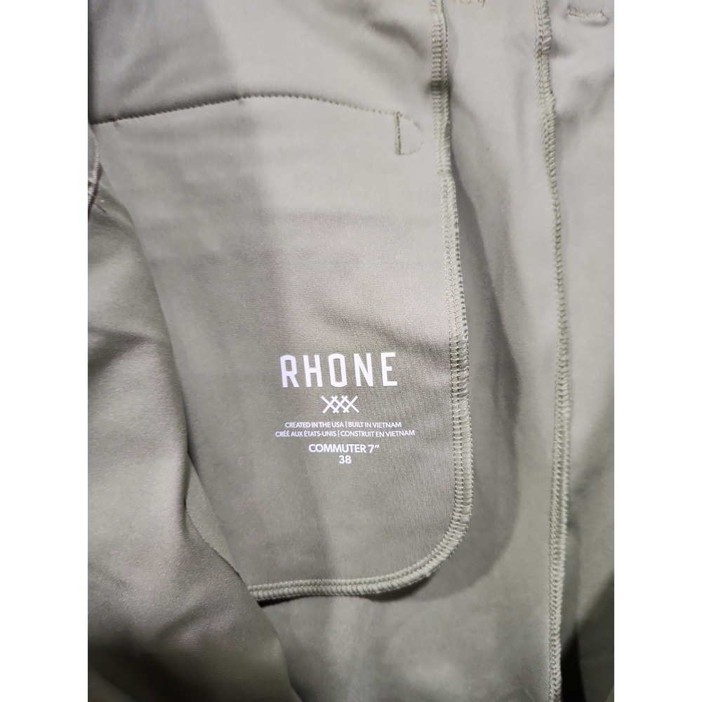 Rhone NWT Shorts 7" Commuter Shorts Mens 38 Sage Green Performance Stretch New - Picture 9 of 11